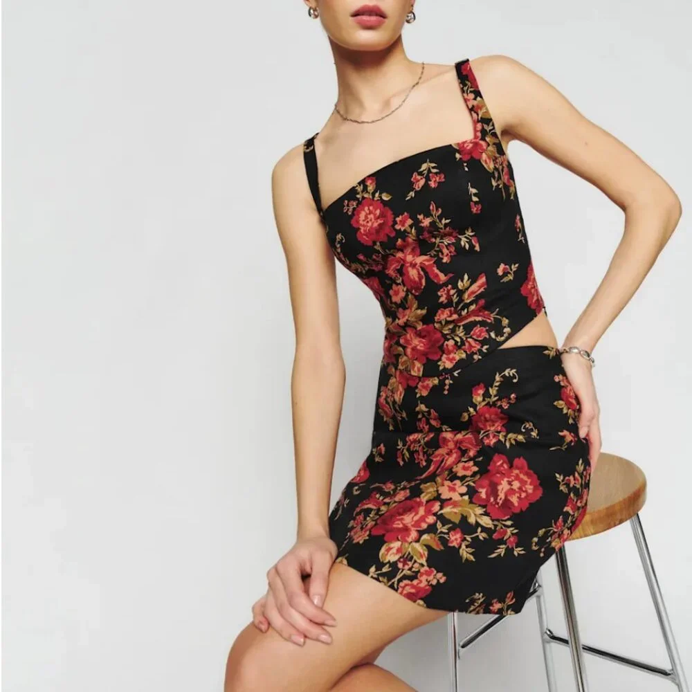 Reformation Vancouver Linen Two Piece Admire - Size 4